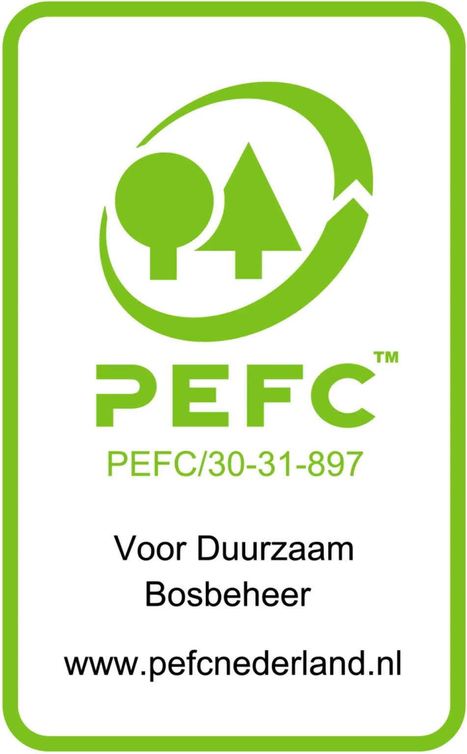 PEFC gecertificeerd, PEFC/30-31-897